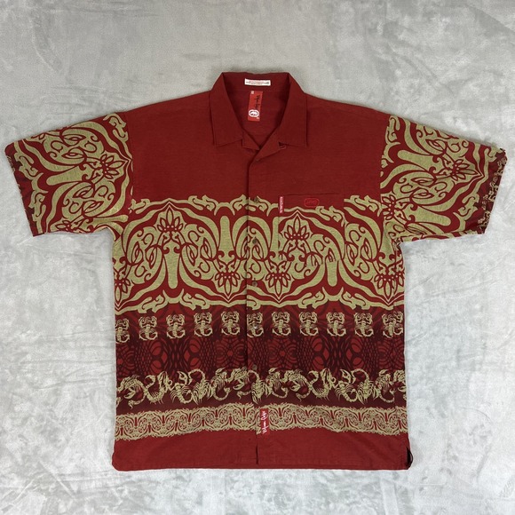 Other - Vintage Ecko Unltd Shirt Mens XL 90s Button Up Streetwear Skater Scorpion Y2K